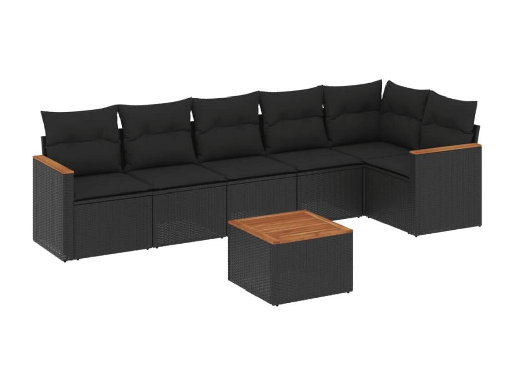 Woven Resin, Outdoor Furniture Set, Black