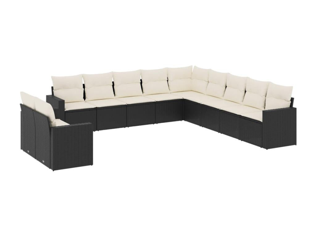 Woven Resin, Outdoor Furniture Set, Black
