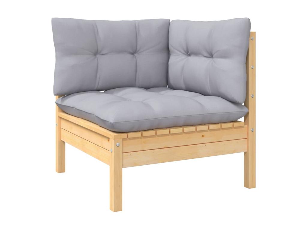 Pine Wood, Outdoor Furniture Set, Gray