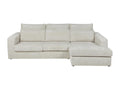 Velvet, Sectional Sofa, Beige