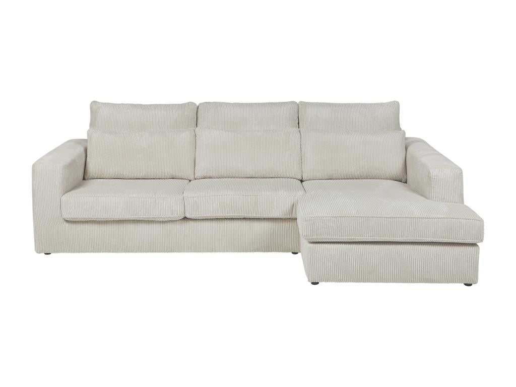 Velvet, Sectional Sofa, Beige