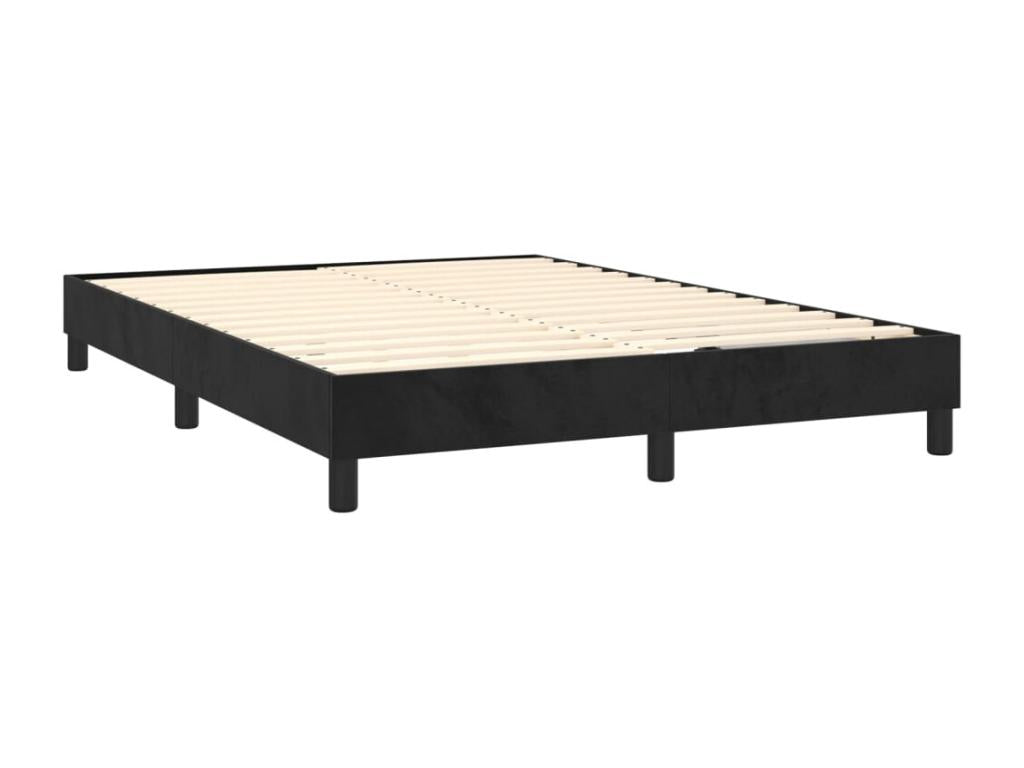 Velvet, Bed Base, 140 X 200 cm, Black