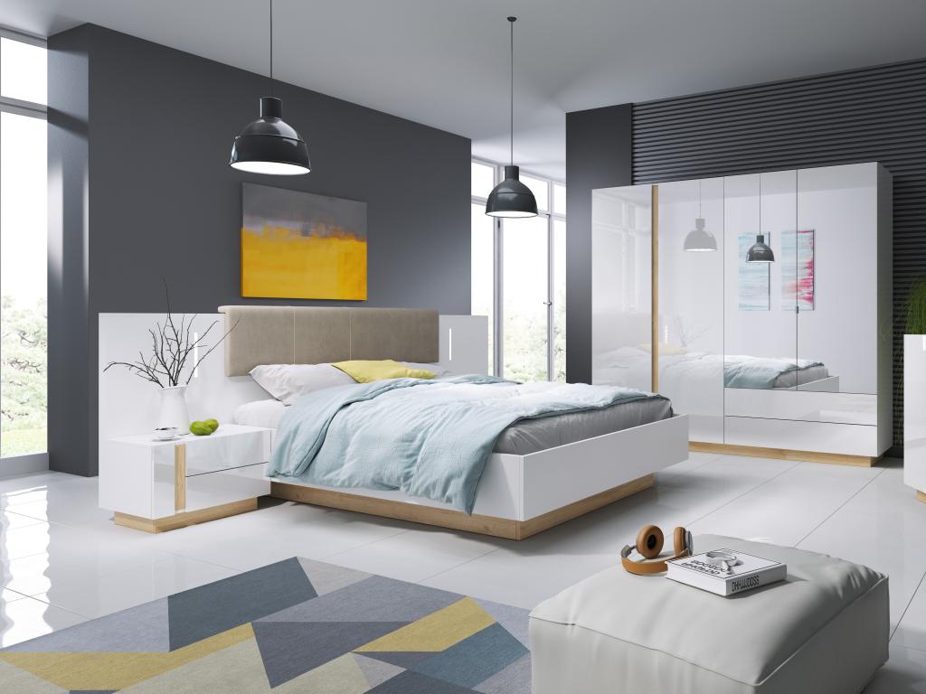 Bed Base, 160 X 200 cm, White