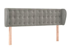 Velvet, Headboard, 147 X 23 X 78/88 cm, Gray