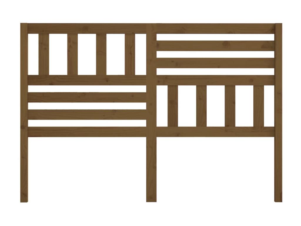 Solid Wood, Headboard, 146 X 4 X 100 cm, Brown