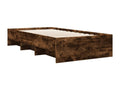 Oak Wood, Bed Frame, 90 X 190 cm, Brown
