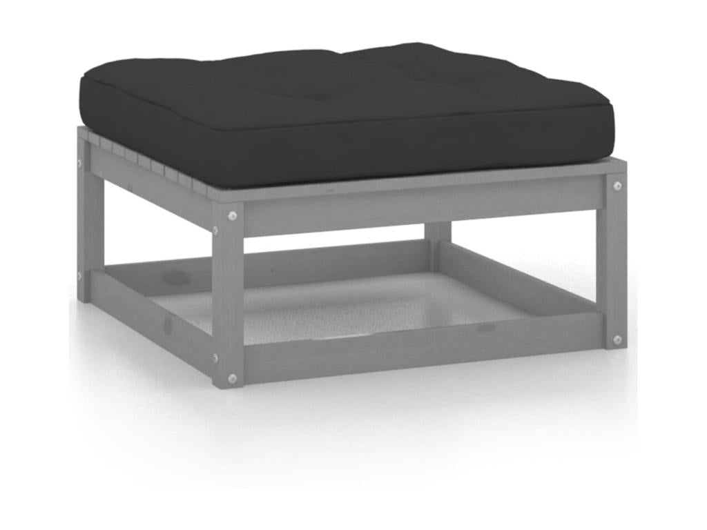 Pine Wood, Outdoor Furniture Set, Gray