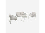 Steel, Outdoor Furniture Set, Beige