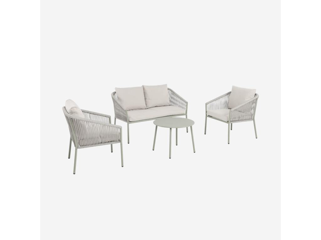Steel, Outdoor Furniture Set, Beige