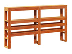 Pine Wood, Bed Frame, 140 X 190 cm, Brown