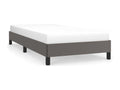 Faux Leather, Bed Frame, 100 X 200 cm, Gray