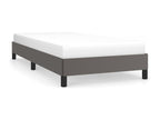 Faux Leather, Bed Frame, 100 X 200 cm, Gray