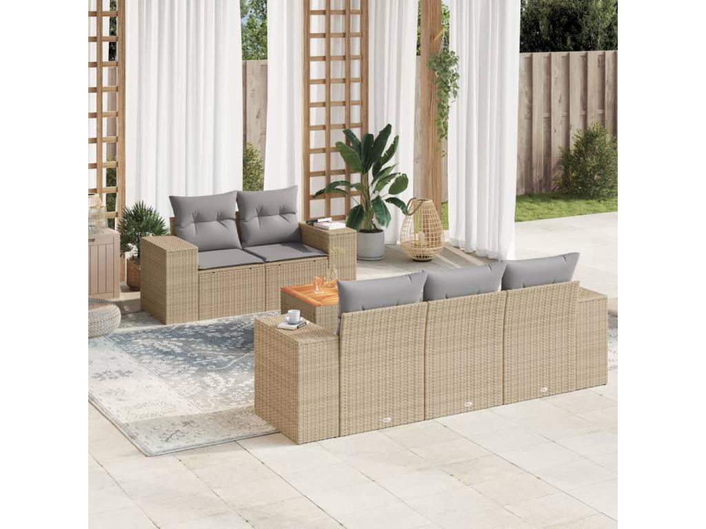 Woven Resin, Outdoor Furniture Set, Beige