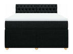 Fabric, Bed Base, 160 X 200 cm, Black