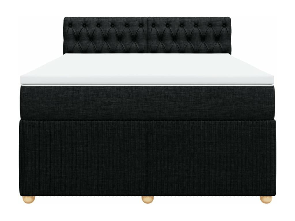Fabric, Bed Base, 160 X 200 cm, Black