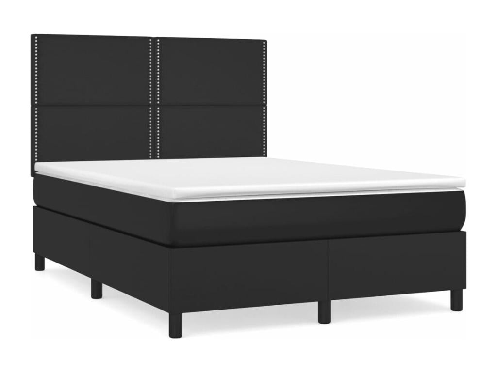 Faux Leather, Bed Base, White