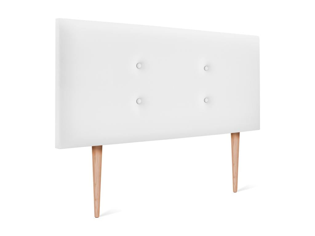 Faux Leather, Headboard, 110 X 105 cm, White