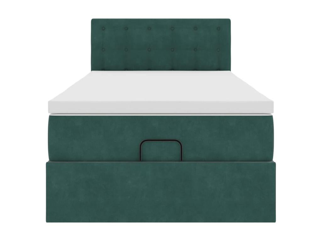 Velvet, Bed Frame, 100 X 200 cm, Green
