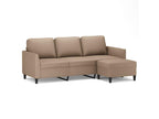Faux Leather, Sofa, Brown