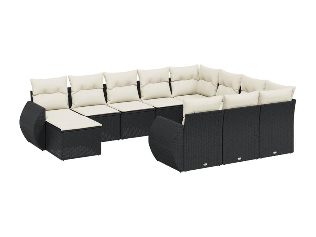 Woven Resin, Outdoor Furniture Set, Black