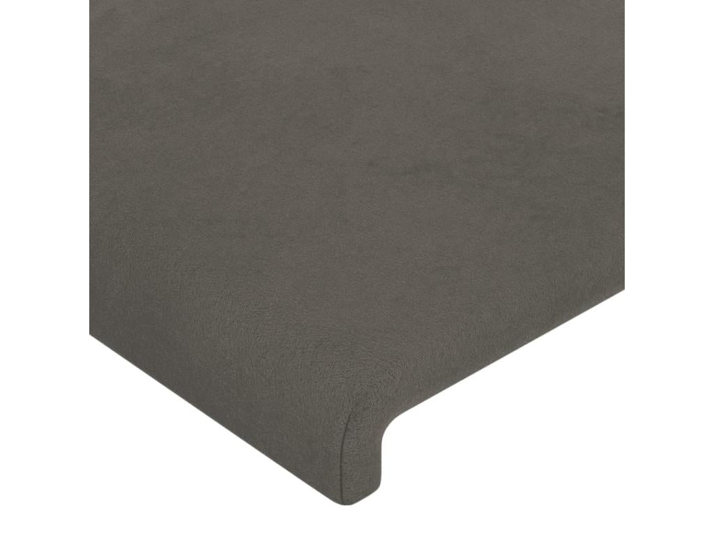 Velvet, Headboard, 93 X 16 X 118/128 cm, Gray