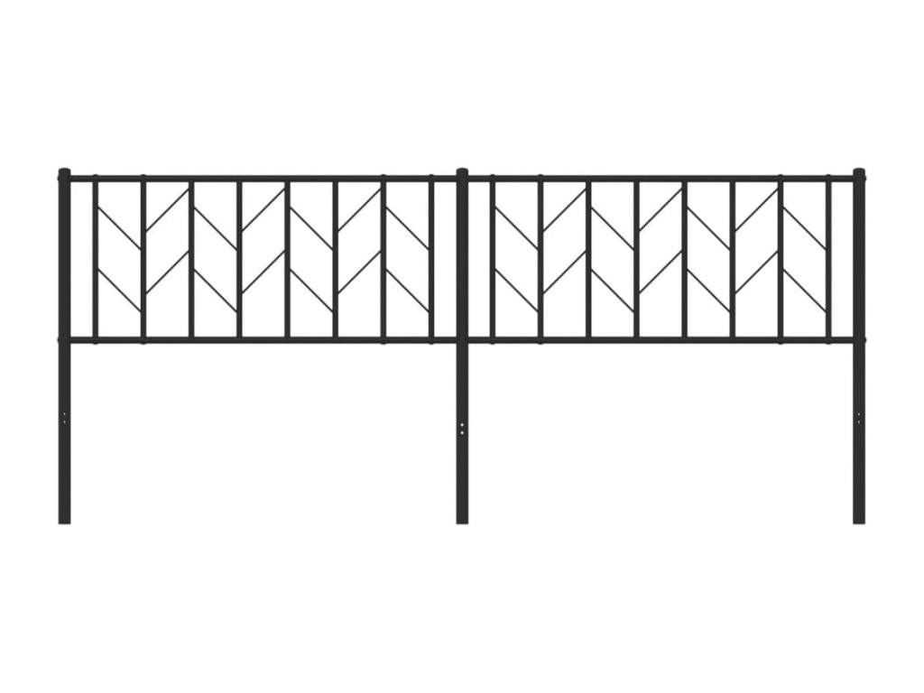 Metal, Headboard, Black