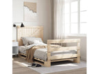 Pine Wood, Bed Frame, 100 X 200 cm, Brown