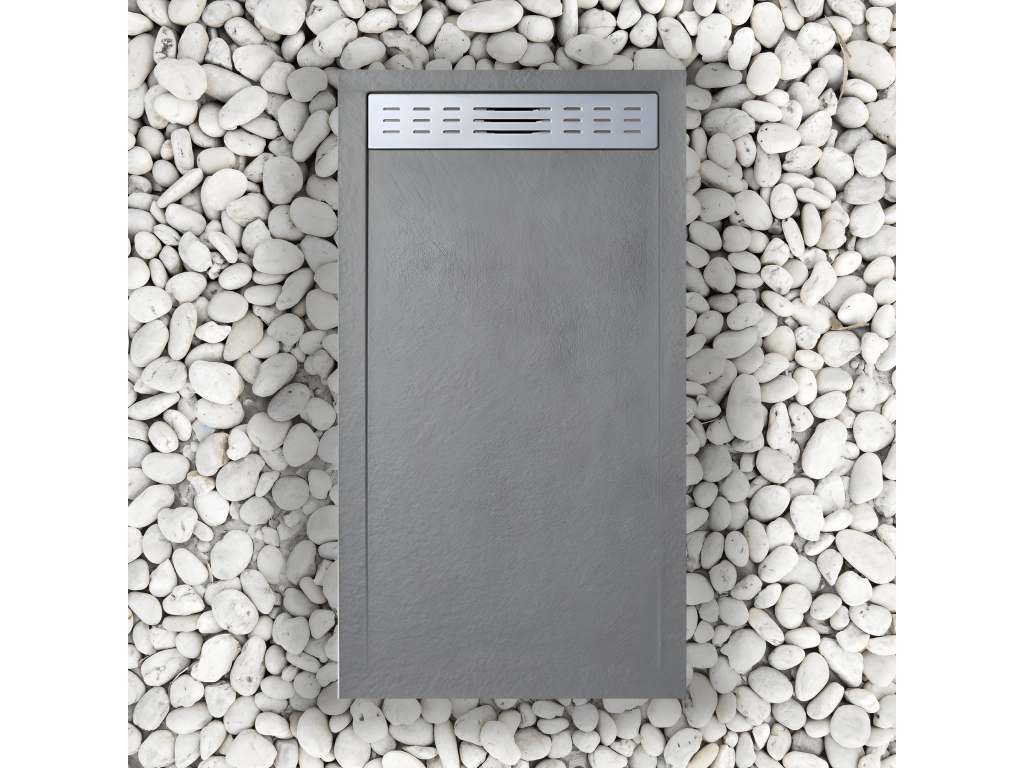 Shower Tray, 130 X 70 cm, Gray