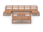 Pine Wood, Outdoor Furniture Set, Brown And Honey