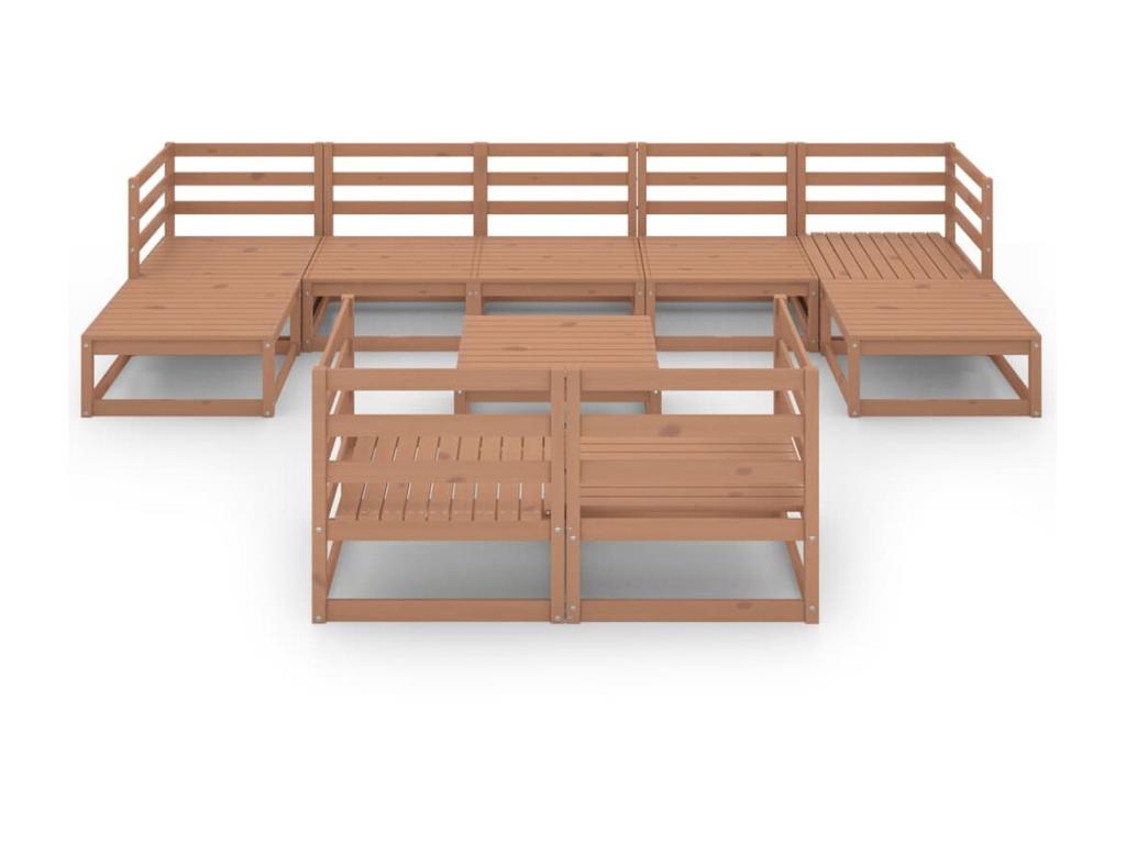 Pine Wood, Outdoor Furniture Set, Brown And Honey