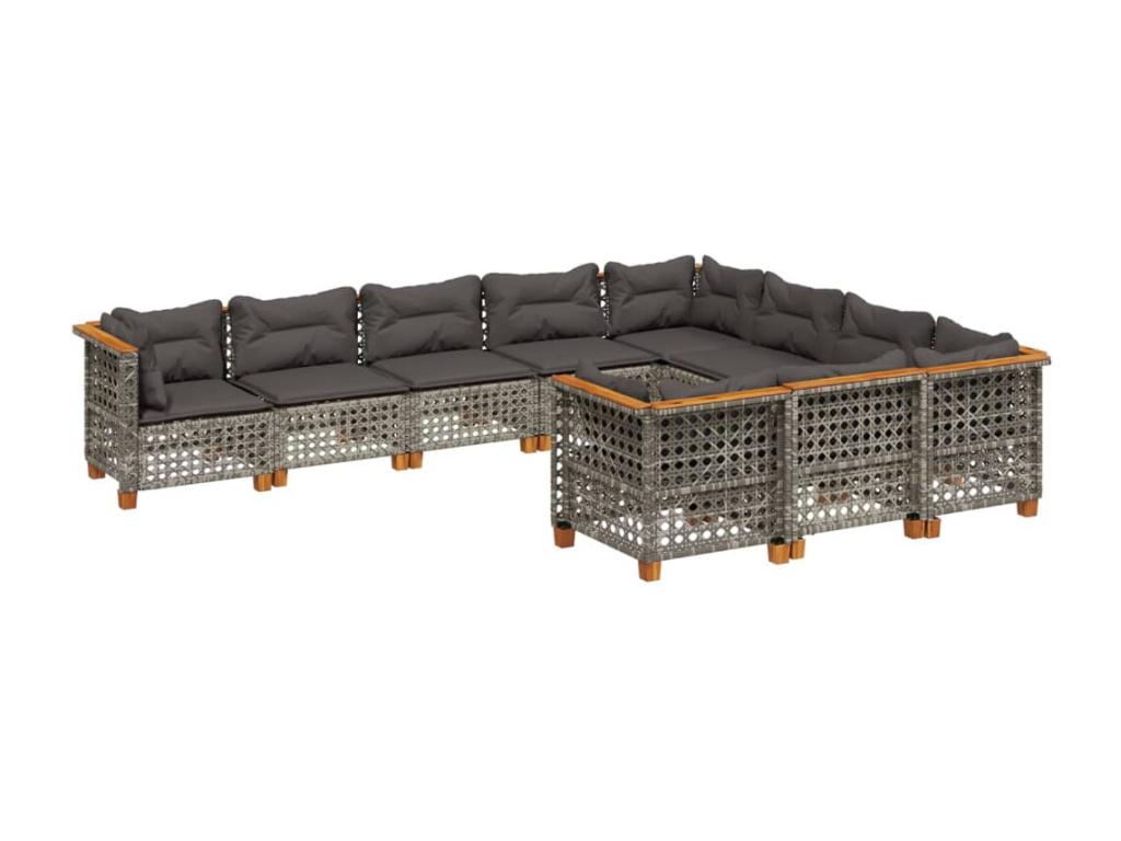 Woven Resin, Outdoor Furniture Set, Gray