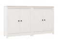 Solid Wood, Sideboard, 70 X 35 X 80 cm, White