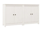 Solid Wood, Sideboard, 70 X 35 X 80 cm, White