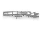 Pine Wood, Outdoor Furniture Set, Gray