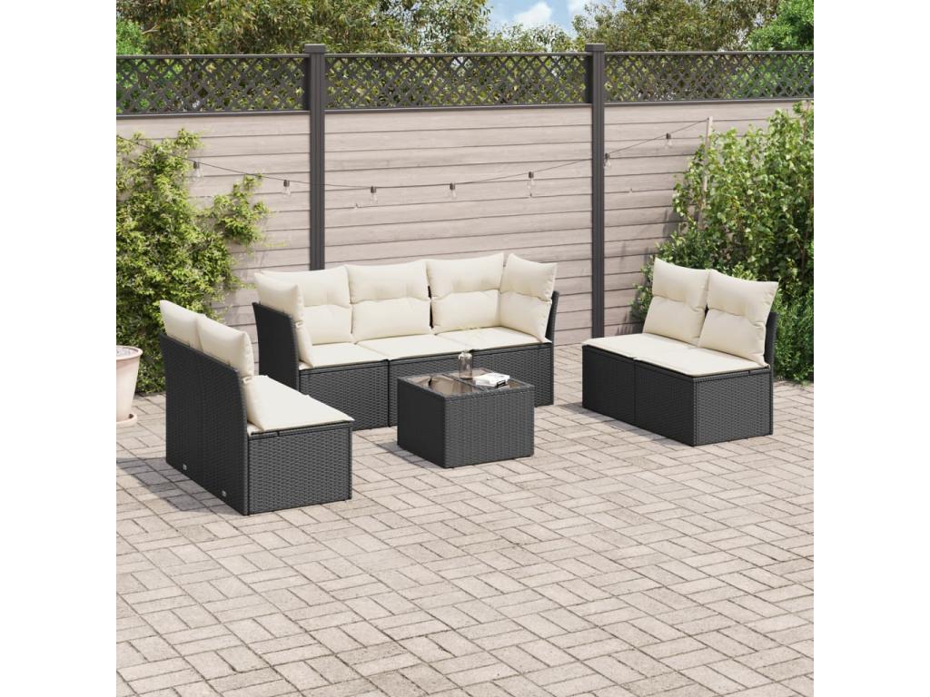 Woven Resin, Outdoor Furniture Set, Black