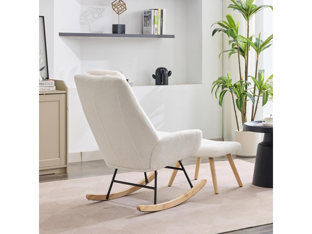 Fabric, Armchair, White