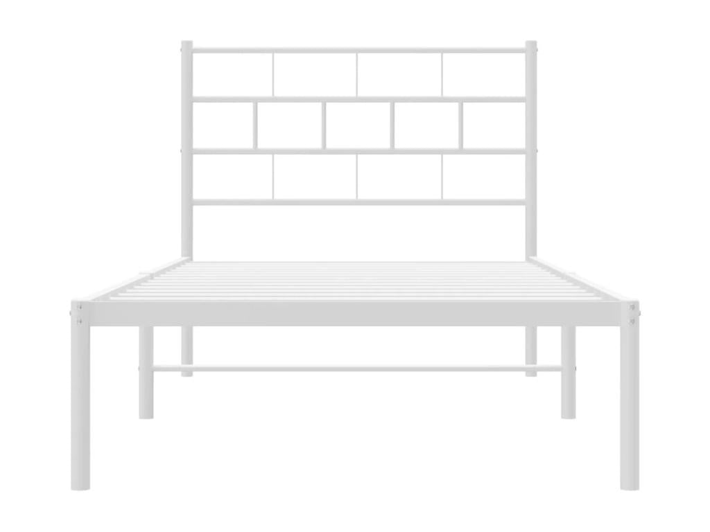 Metal, Bed Frame, 80 X 200 cm, White