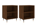 Oak Wood, Nightstand, 40 X 30 X 50 cm, Brown