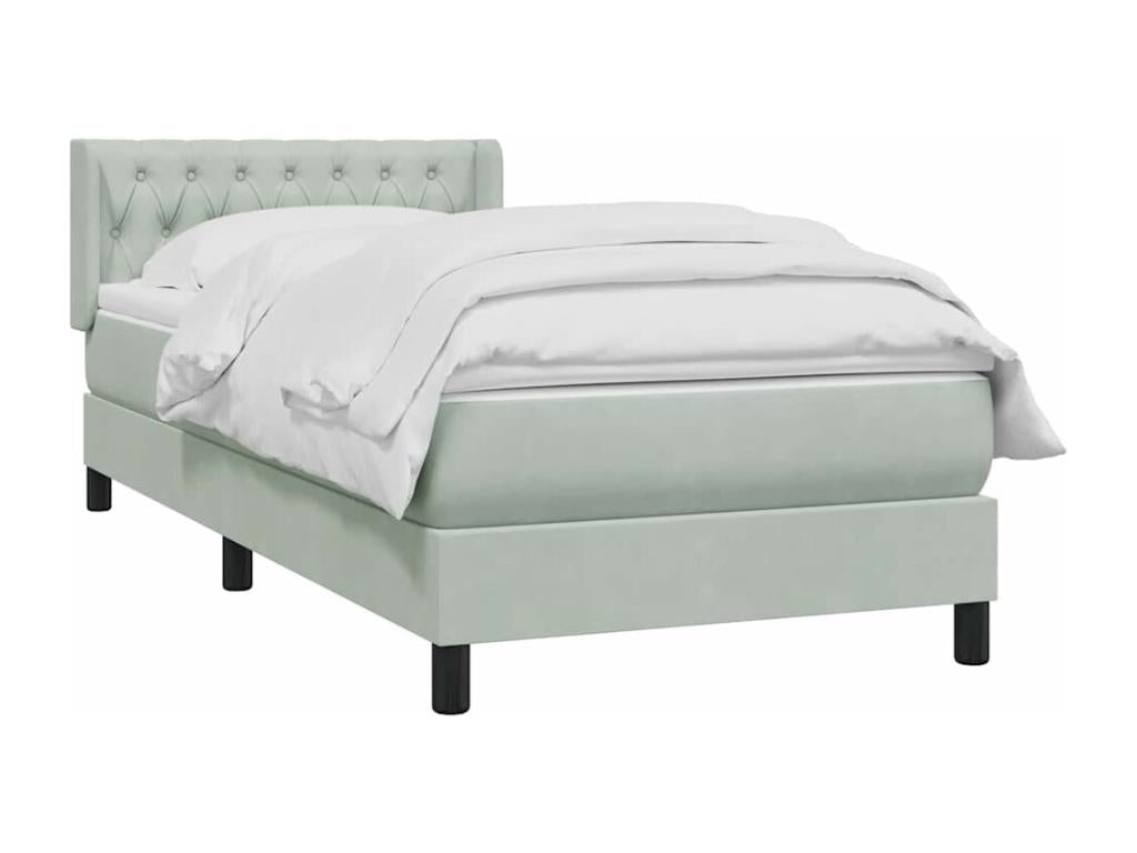 Velvet, Bed Base, 90 X 210 cm, Gray