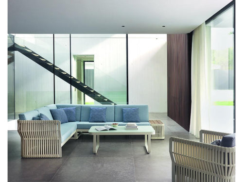 Aluminum, Sofa, White